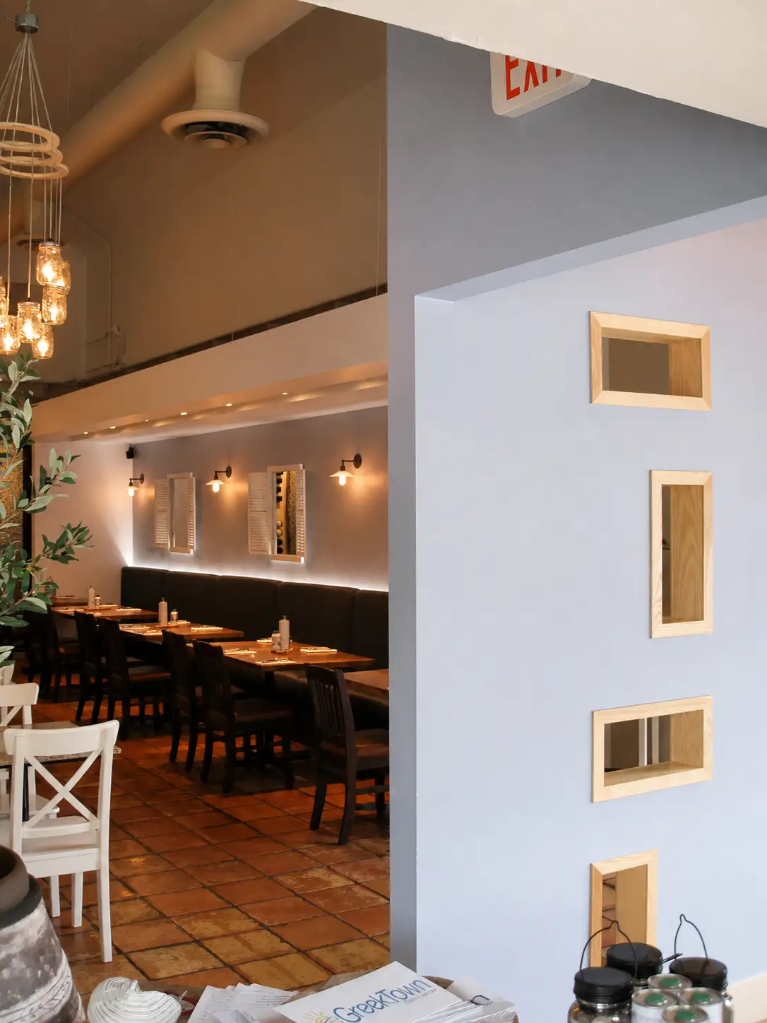 Greektown — Restaurant feature wall