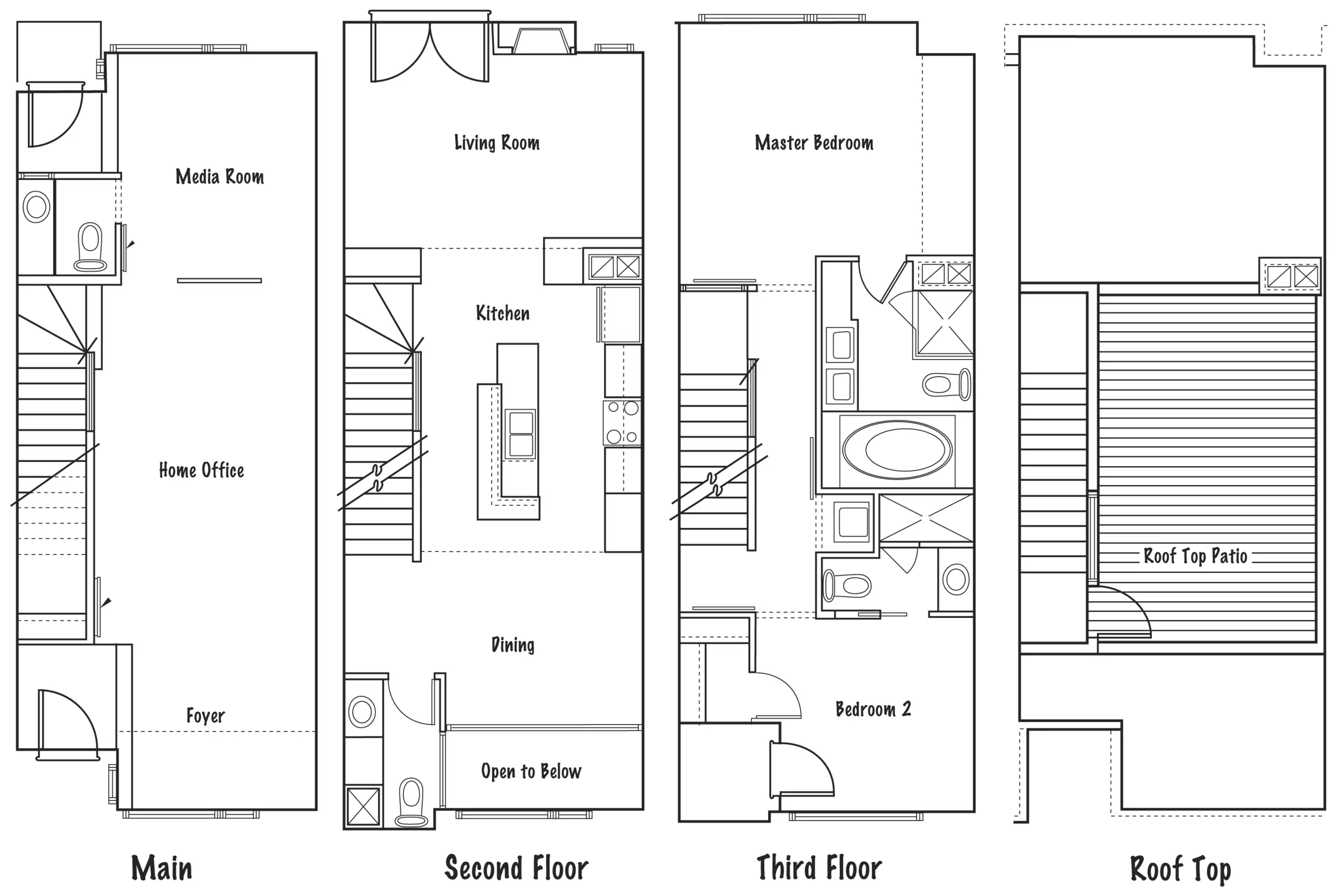 The Olive — Floor plans