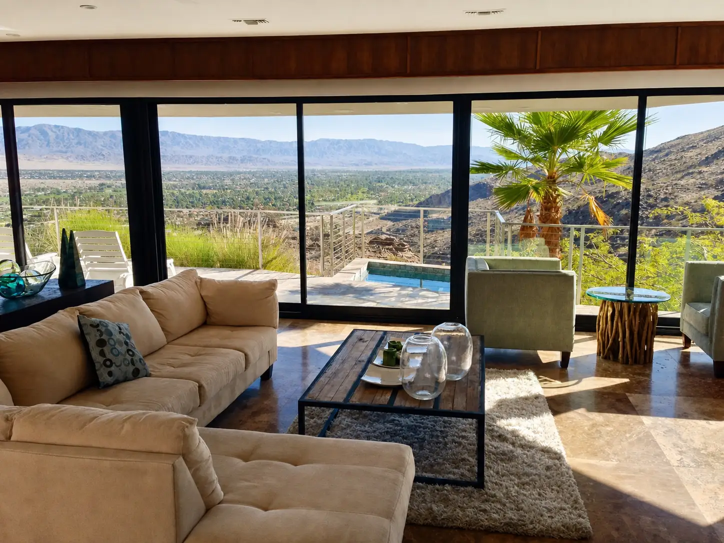 Tiger Tail — Mountain view living room